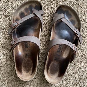 Birkenstock Mayari Birkibuc Sandals, Mocha, W Size 7-7.5 Regular Width